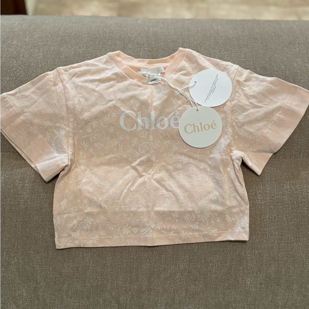 Chloè girls Peach T-Shirt